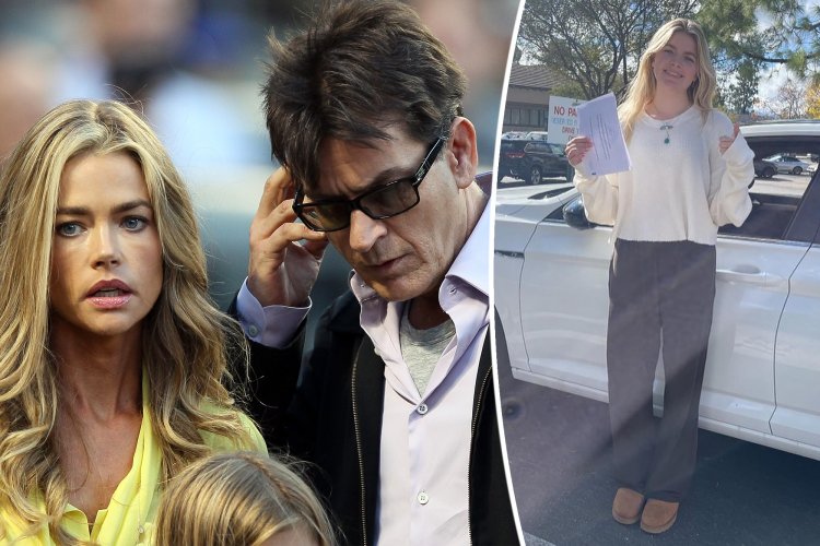 Charlie Sheen and Denise Richards’ daughter Lola drives car into embankment